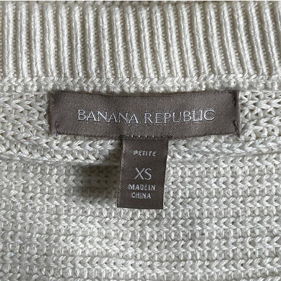 Banana Republic Moto Sweater Jacket Cream/XS - Picture 4 of 8